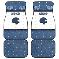 Personalized XOXO Valentine's Day Car Mats Remaining Piece Old Denim Fabric Effect