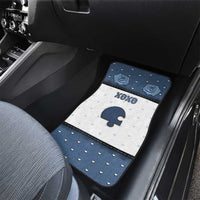 Personalized XOXO Valentine's Day Car Mats Remaining Piece Old Denim Fabric Effect