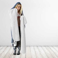 XOXO Valentine's Day Hooded Blanket Remaining Piece Old Denim Fabric Effect