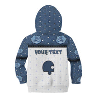 Personalized XOXO Valentine's Day Kid Hoodie Remaining Piece Old Denim Fabric Effect