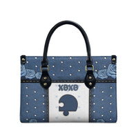 XOXO Valentine's Day Leather Bag Remaining Piece Old Denim Fabric Effect