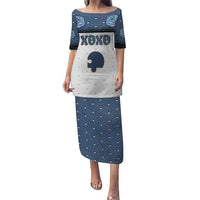 Personalized XOXO Valentine's Day Puletasi Remaining Piece Old Denim Fabric Effect