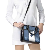 XOXO Valentine's Day Shoulder Handbag Remaining Piece Old Denim Fabric Effect