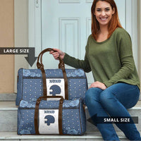 XOXO Valentine's Day Travel Bag Remaining Piece Old Denim Fabric Effect