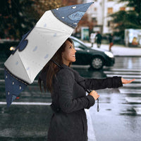 XOXO Valentine's Day Umbrella Remaining Piece Old Denim Fabric Effect