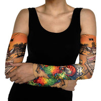 Personalized Drunken Pirate Parrot Arm Sleeves Tropical Vibe
