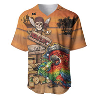 Personalized Drunken Pirate Parrot Baseball Jersey Tropical Vibe