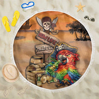 Drunken Pirate Parrot Beach Blanket Tropical Vibe