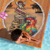 Drunken Pirate Parrot Beach Blanket Tropical Vibe