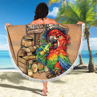 Drunken Pirate Parrot Beach Blanket Tropical Vibe