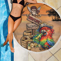 Drunken Pirate Parrot Beach Blanket Tropical Vibe