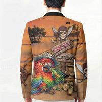 Personalized Drunken Pirate Parrot Blazer Tropical Vibe