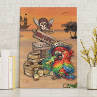 Drunken Pirate Parrot Canvas Wall Art Tropical Vibe