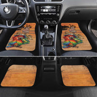 Personalized Drunken Pirate Parrot Car Mats Tropical Vibe