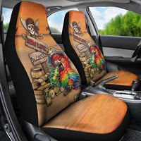 Drunken Pirate Parrot Car Seat Cover Tropical Vibe