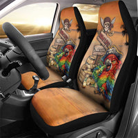 Drunken Pirate Parrot Car Seat Cover Tropical Vibe