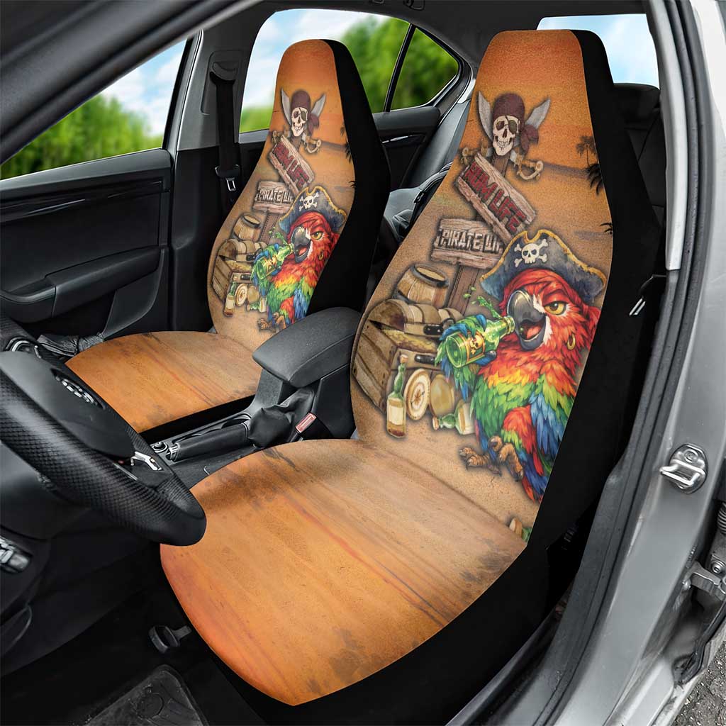 Drunken Pirate Parrot Car Seat Cover Tropical Vibe