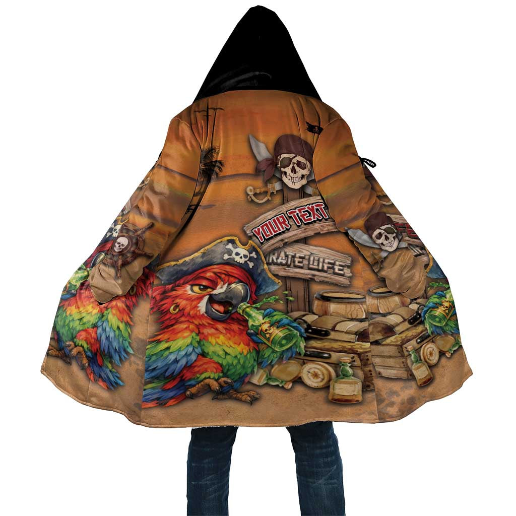 Personalized Drunken Pirate Parrot Cloak Tropical Vibe