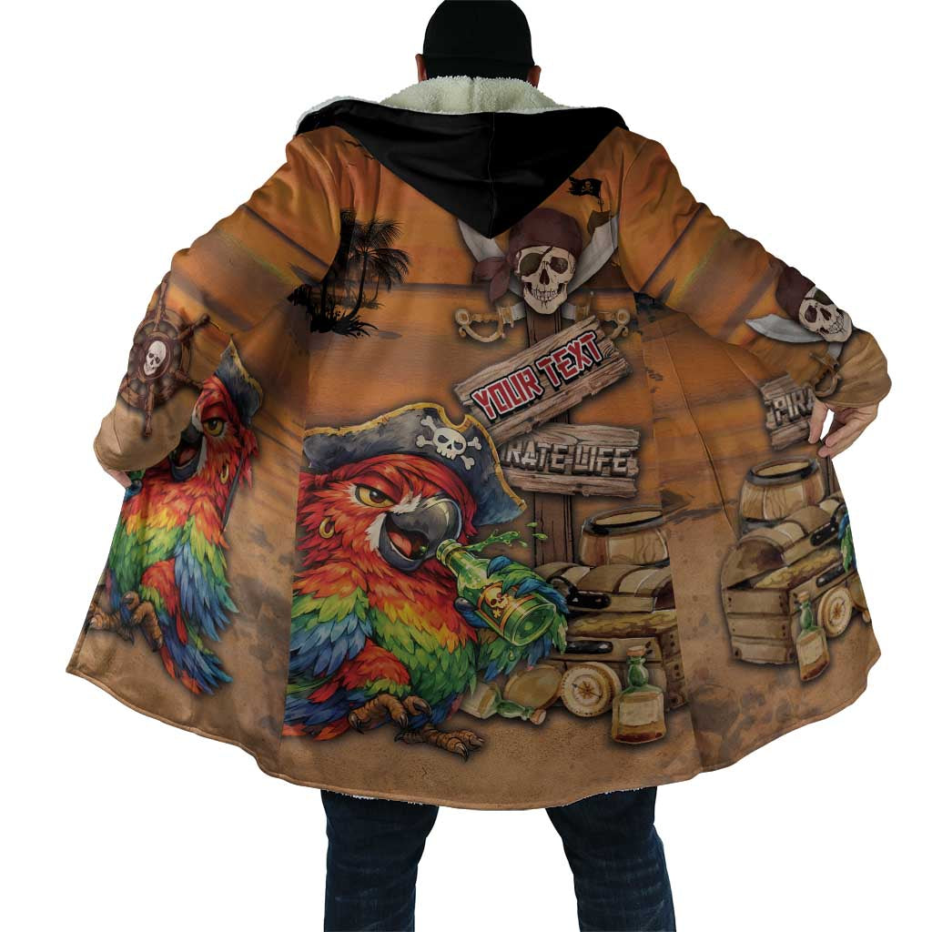 Personalized Drunken Pirate Parrot Cloak Tropical Vibe