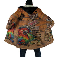 Personalized Drunken Pirate Parrot Cloak Tropical Vibe