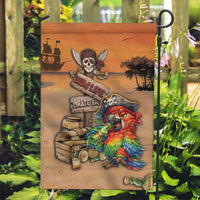 Drunken Pirate Parrot Garden Flag Tropical Vibe