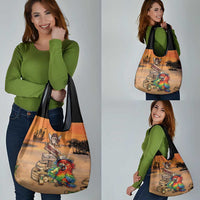 Drunken Pirate Parrot Grocery Bag Tropical Vibe