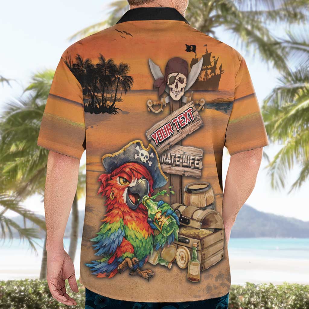 Personalized Drunken Pirate Parrot Hawaiian Shirt Tropical Vibe