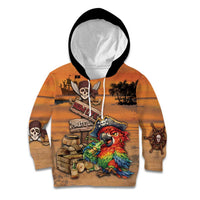 Personalized Drunken Pirate Parrot Kid Hoodie Tropical Vibe