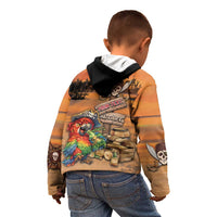 Personalized Drunken Pirate Parrot Kid Hoodie Tropical Vibe