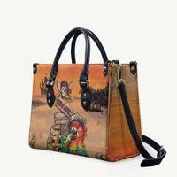 Drunken Pirate Parrot Leather Bag Tropical Vibe