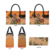 Drunken Pirate Parrot Leather Bag Tropical Vibe