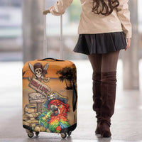 Drunken Pirate Parrot Luggage Cover Tropical Vibe