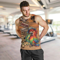 Personalized Drunken Pirate Parrot Men Tank Top Tropical Vibe