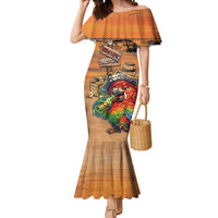 Personalized Drunken Pirate Parrot Mermaid Dress Tropical Vibe