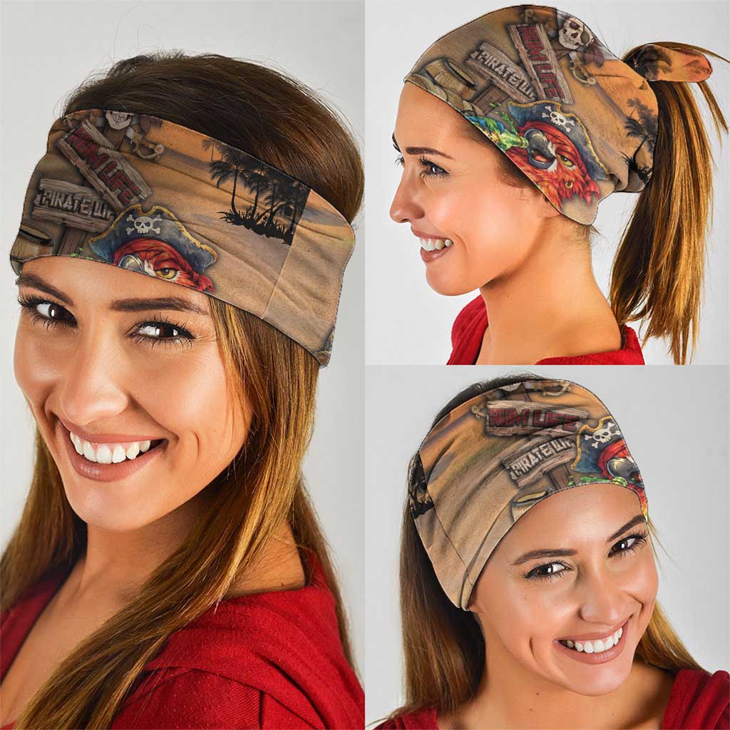 Drunken Pirate Parrot Neck Gaiter Tropical Vibe