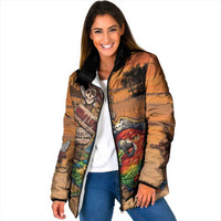 Personalized Drunken Pirate Parrot Padded Jacket Tropical Vibe