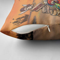 Drunken Pirate Parrot Pillow Cover Tropical Vibe