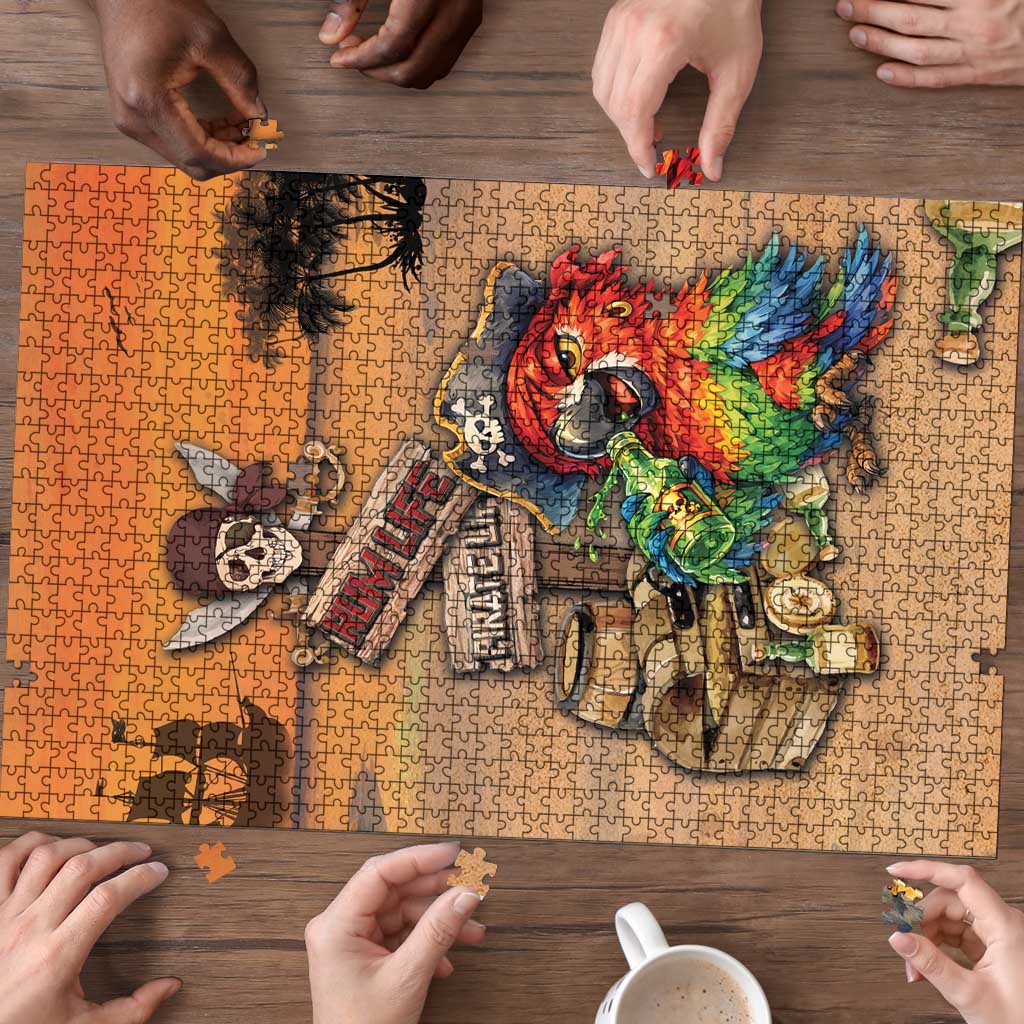 Drunken Pirate Parrot Puzzle Tropical Vibe