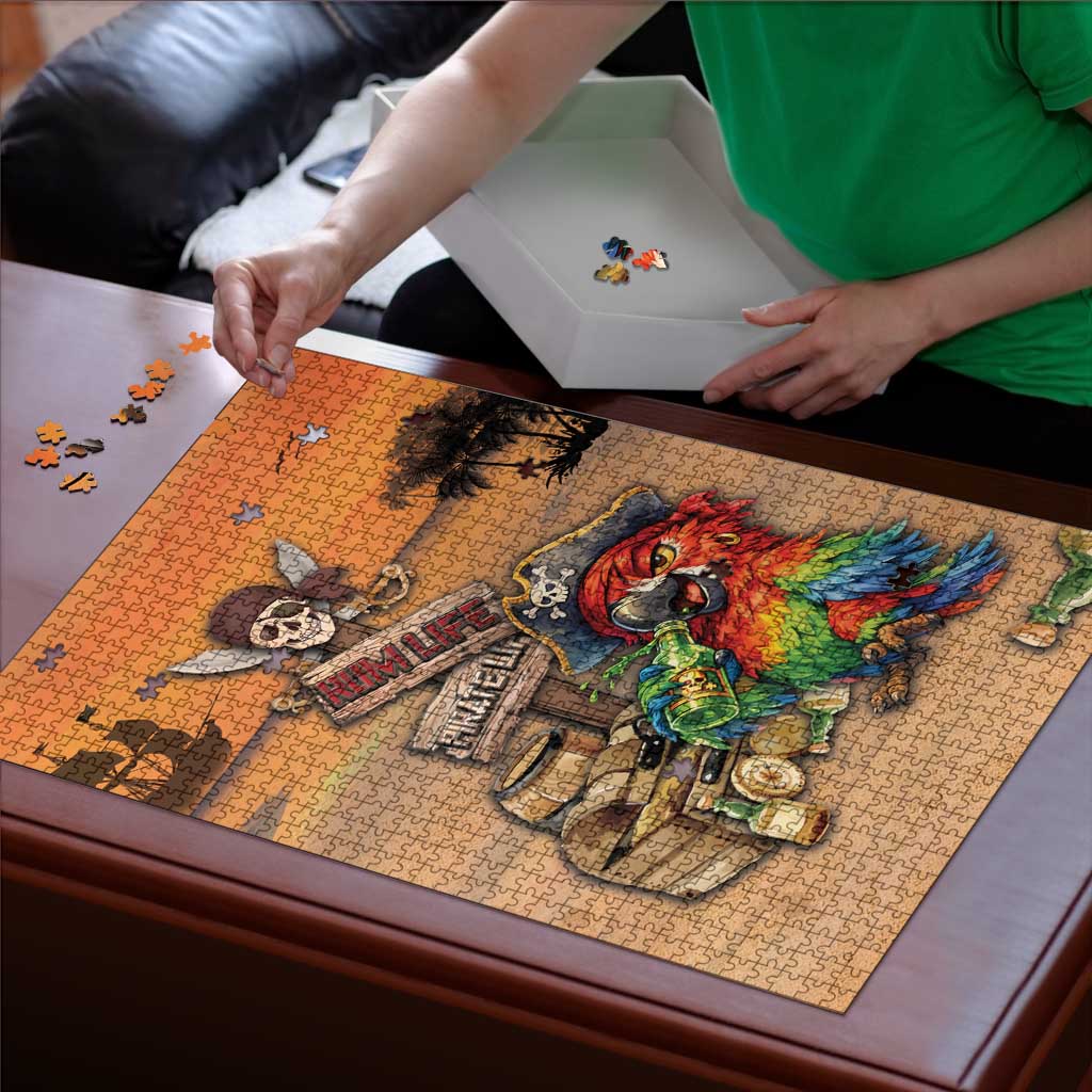 Drunken Pirate Parrot Puzzle Tropical Vibe