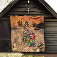 Drunken Pirate Parrot Quilt Tropical Vibe