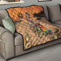 Drunken Pirate Parrot Quilt Tropical Vibe