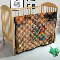 Drunken Pirate Parrot Quilt Tropical Vibe