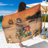Drunken Pirate Parrot Sarong Tropical Vibe