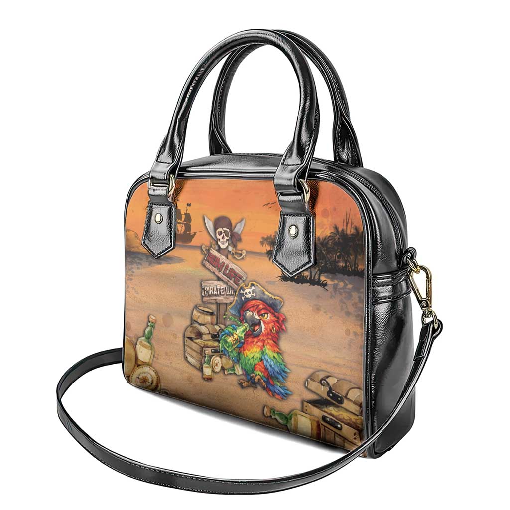 Drunken Pirate Parrot Shoulder Handbag Tropical Vibe