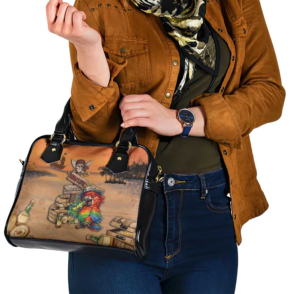Drunken Pirate Parrot Shoulder Handbag Tropical Vibe