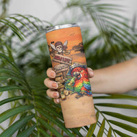 Personalized Drunken Pirate Parrot Skinny Tumbler Tropical Vibe