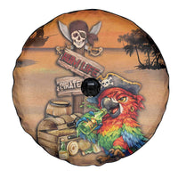 Drunken Pirate Parrot Spare Tire Cover Tropical Vibe