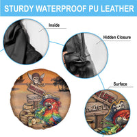 Drunken Pirate Parrot Spare Tire Cover Tropical Vibe