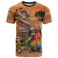 Personalized Drunken Pirate Parrot T Shirt Tropical Vibe