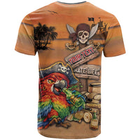 Personalized Drunken Pirate Parrot T Shirt Tropical Vibe